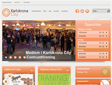 Tablet Screenshot of karlskronacity.net